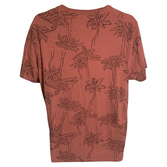 Old Navy Men Short Sleeve Perfect Fit T Shirt Palm Beach Pink Large Pre Owned - Picture 3 of 7